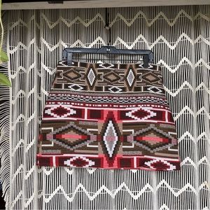 Zara tribal mini skirt